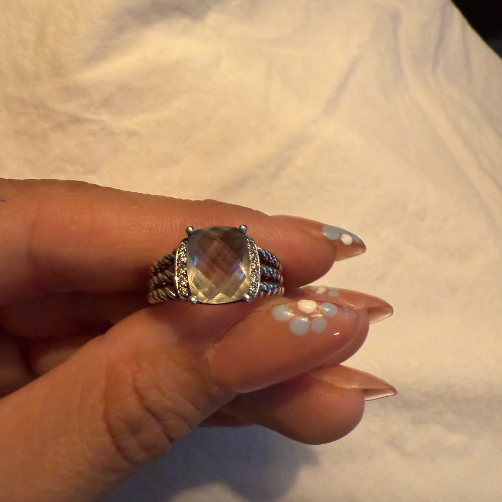 Petite Wheaton Prasiolite ring David yurman size 5.5 - Picture 5 of 5